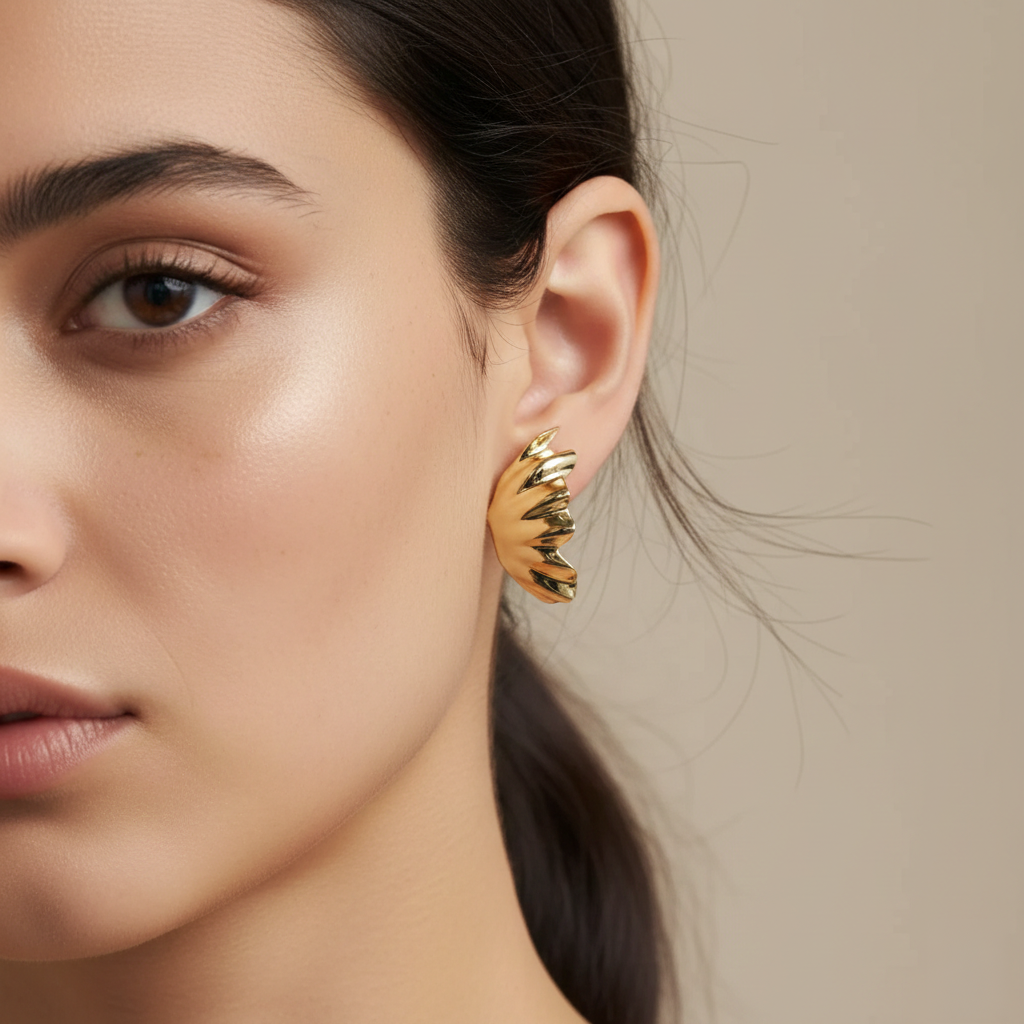 18k Gold Plated Adorable Butterfly Earring