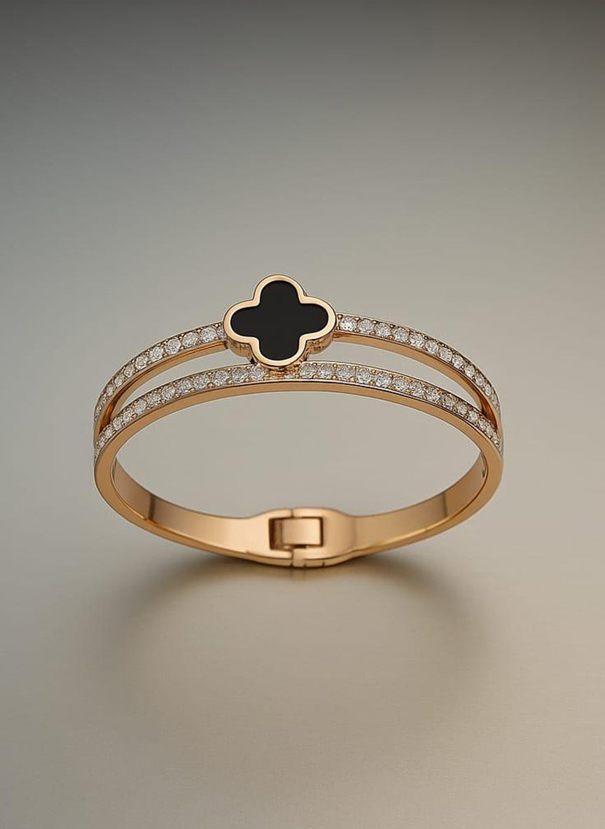 Black Clover Rose Gold Kada Bracelet