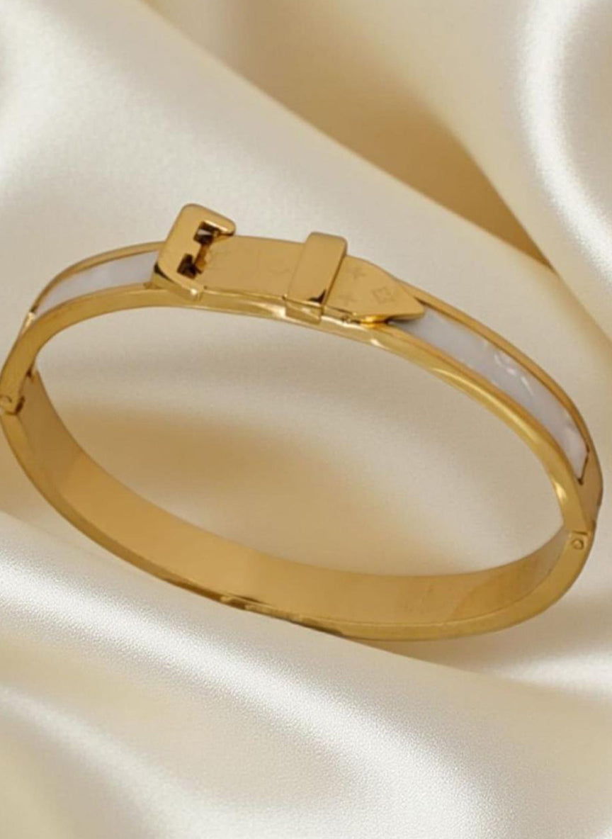 Belt Design Gold Kada Bracelet