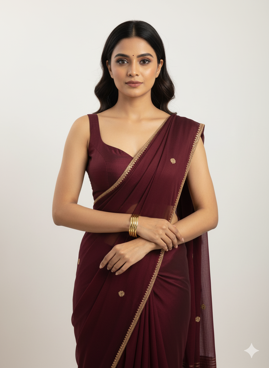 Wave Design Gold Kada Bracelet