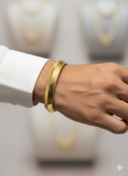 Textured Gold Men’s Bracelet