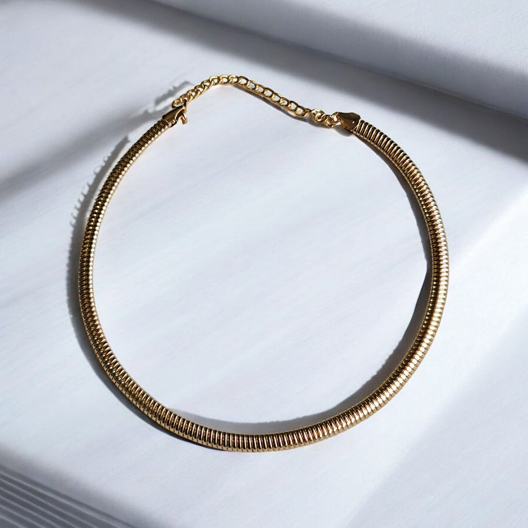 18K Gold Plated Snake Chain Necklace