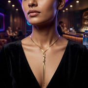18K Gold Plated Twisted Snake Chain Necklace