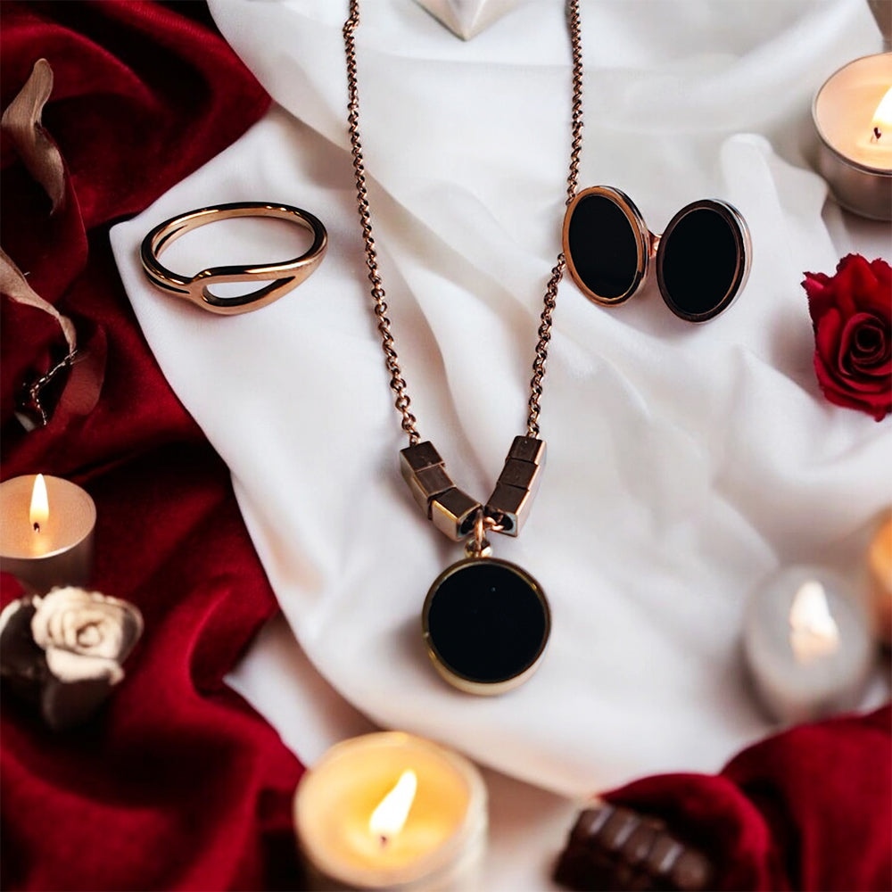 Rose Gold Oval Combo Set