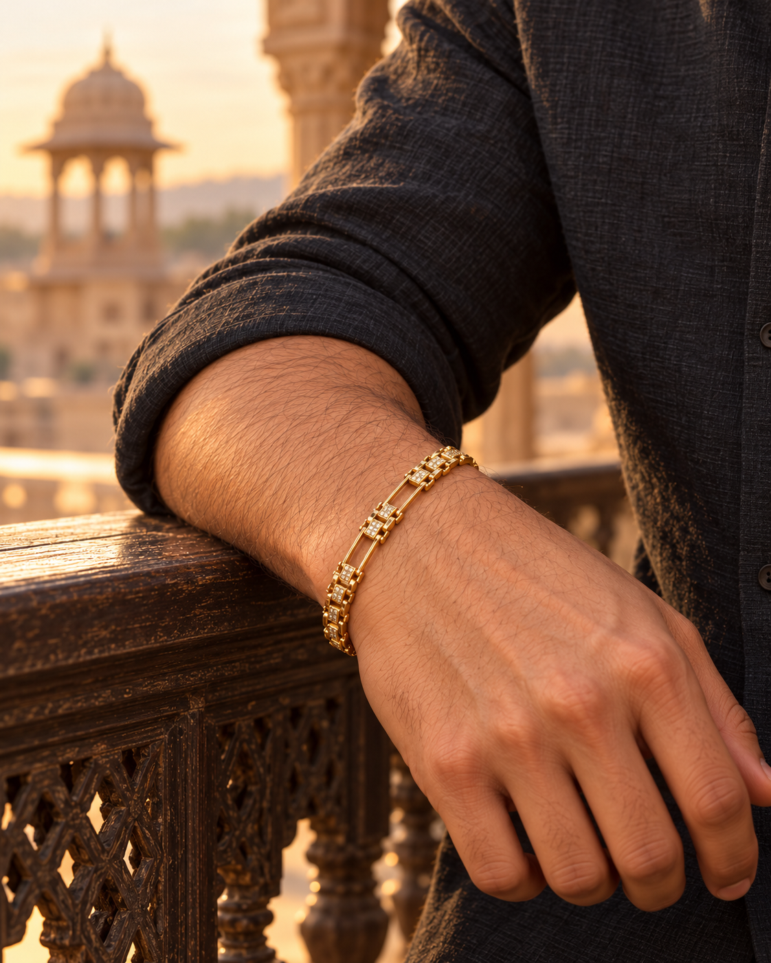 Crystal Track Bracelet