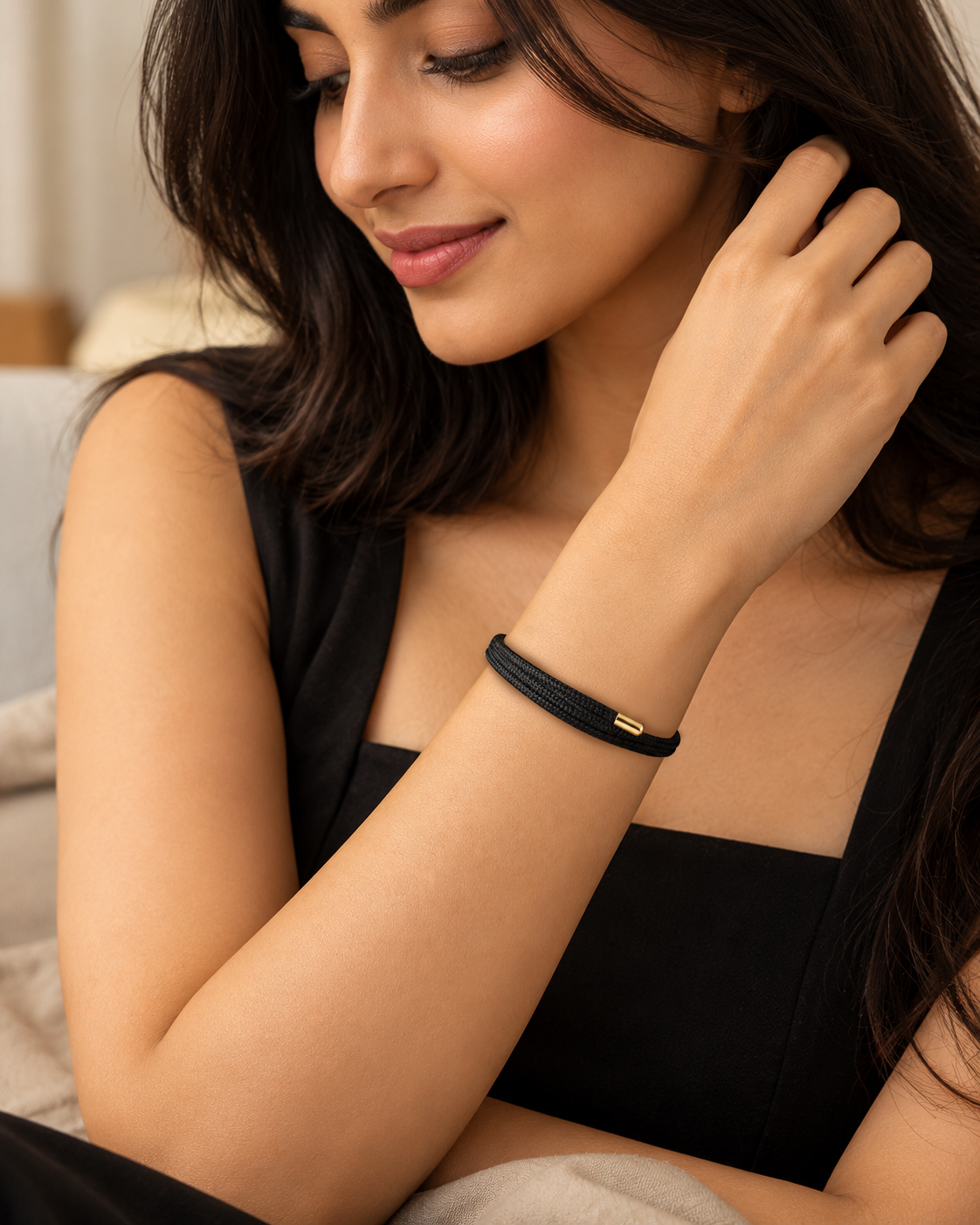 Black Weave Bracelet