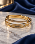 Trinity Gleam Kada Bracelet