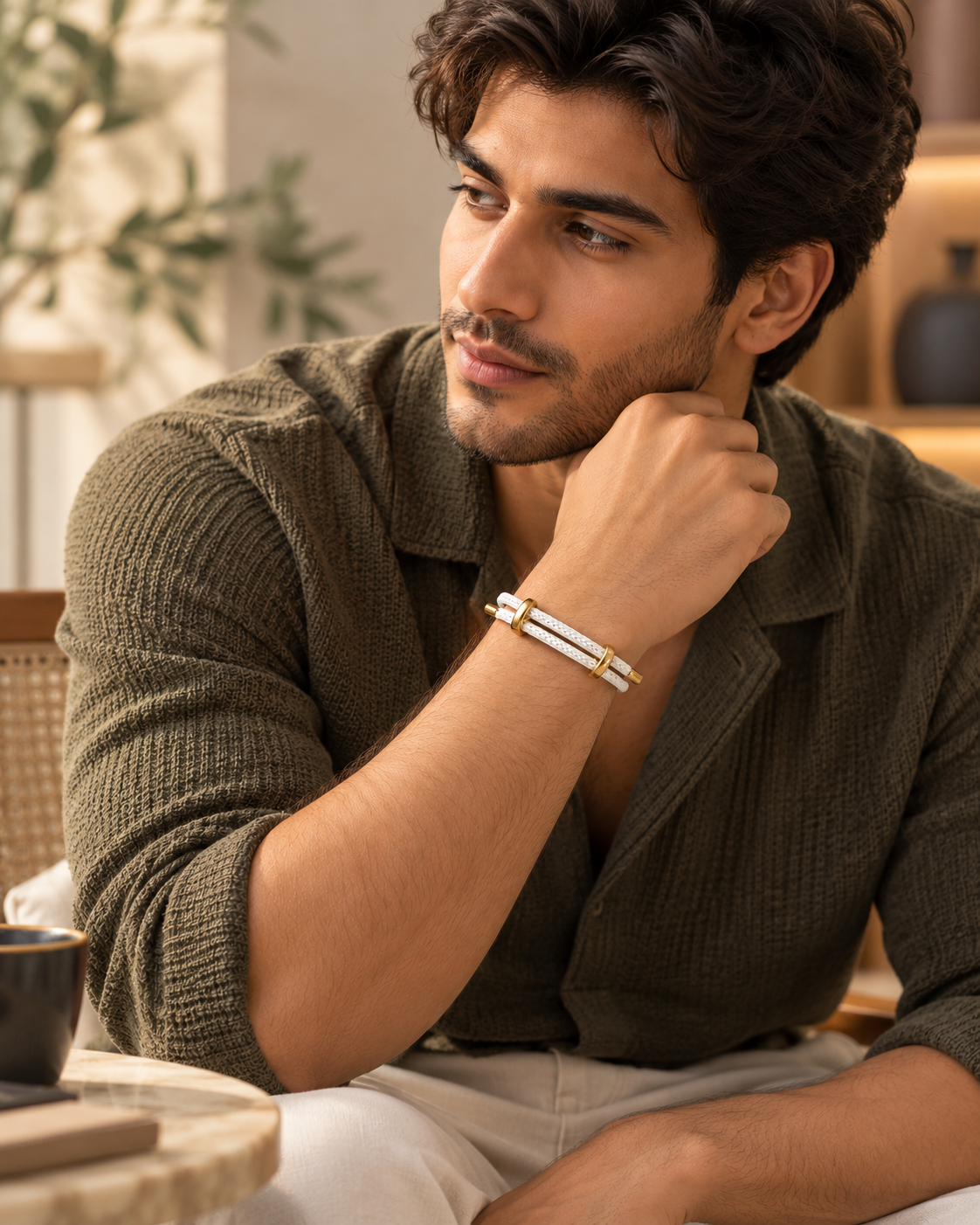 Cream Orbit Bracelet