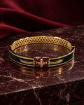 Burgundy Wings Kada Bracelet