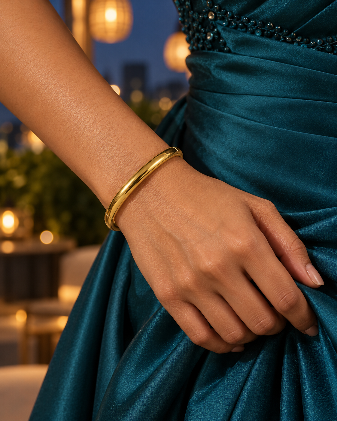 Gold Haven Bracelet in Gold Tone - Styled View