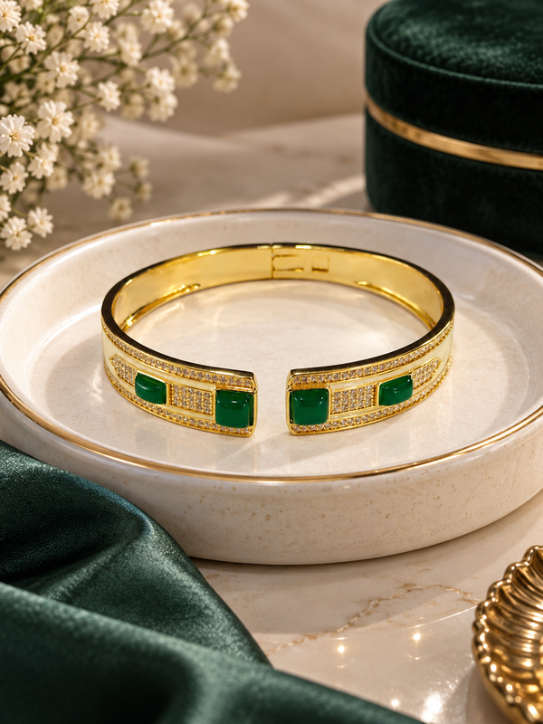 Emerald Gridline Bracelet