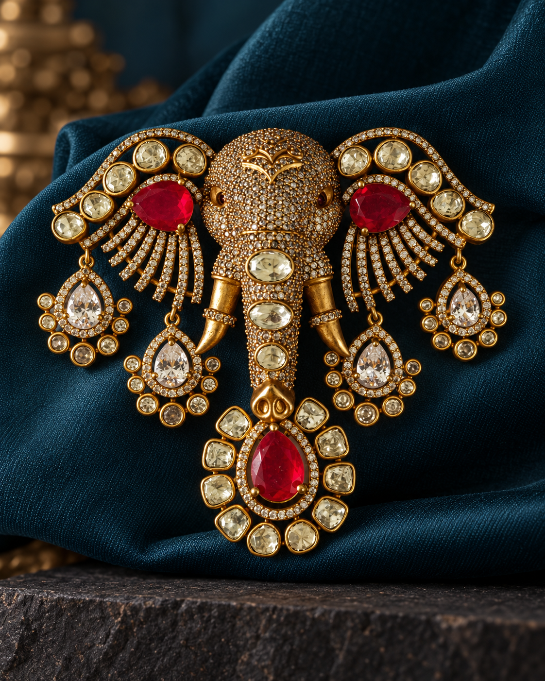 Imperial Rubycrest Brooch.