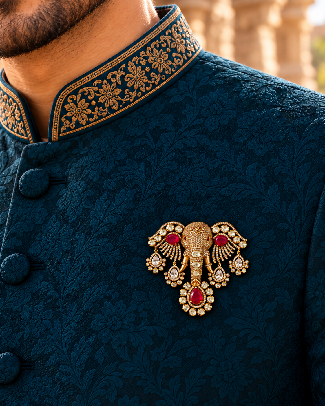 Imperial Rubycrest Brooch.