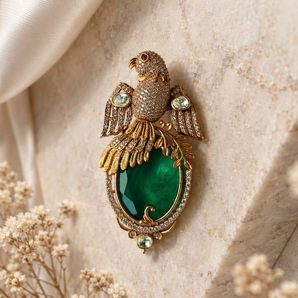 Regent Emerald Brooch
