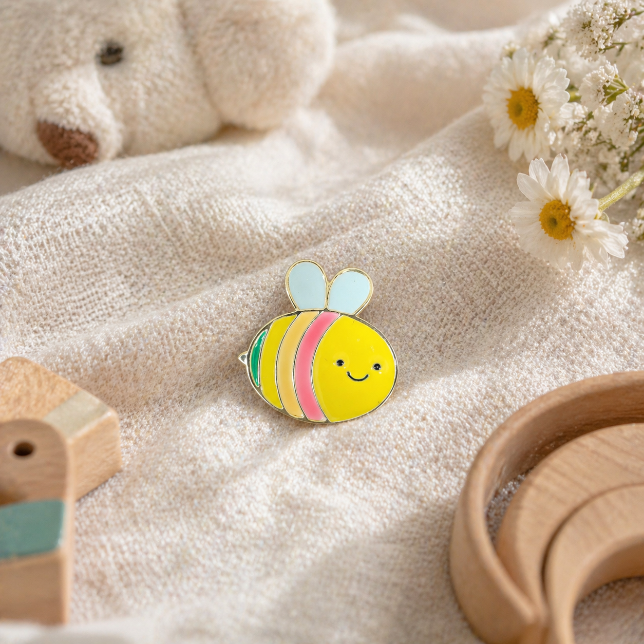 Cute Bee Kids Brooch