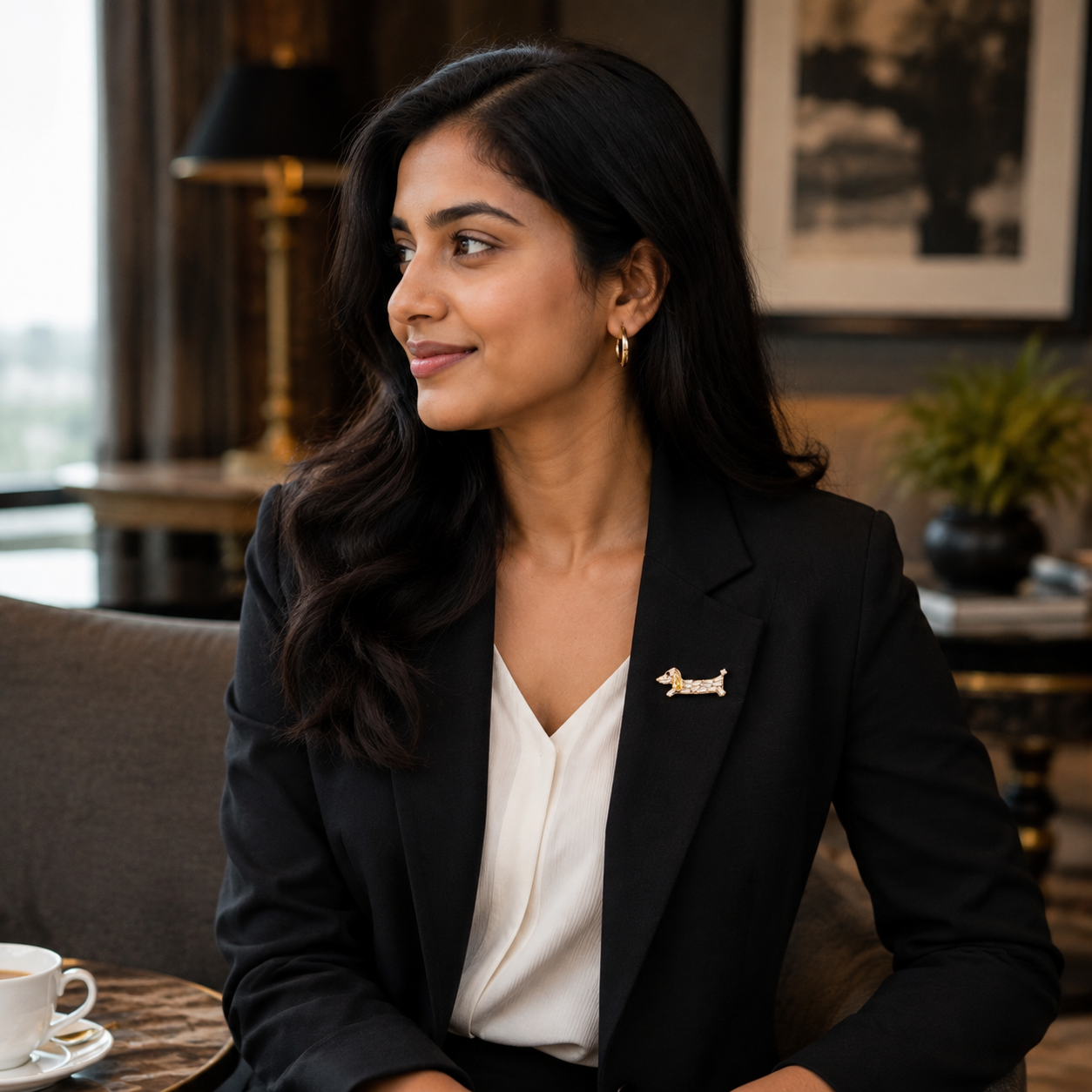 Doxie Spark Brooch