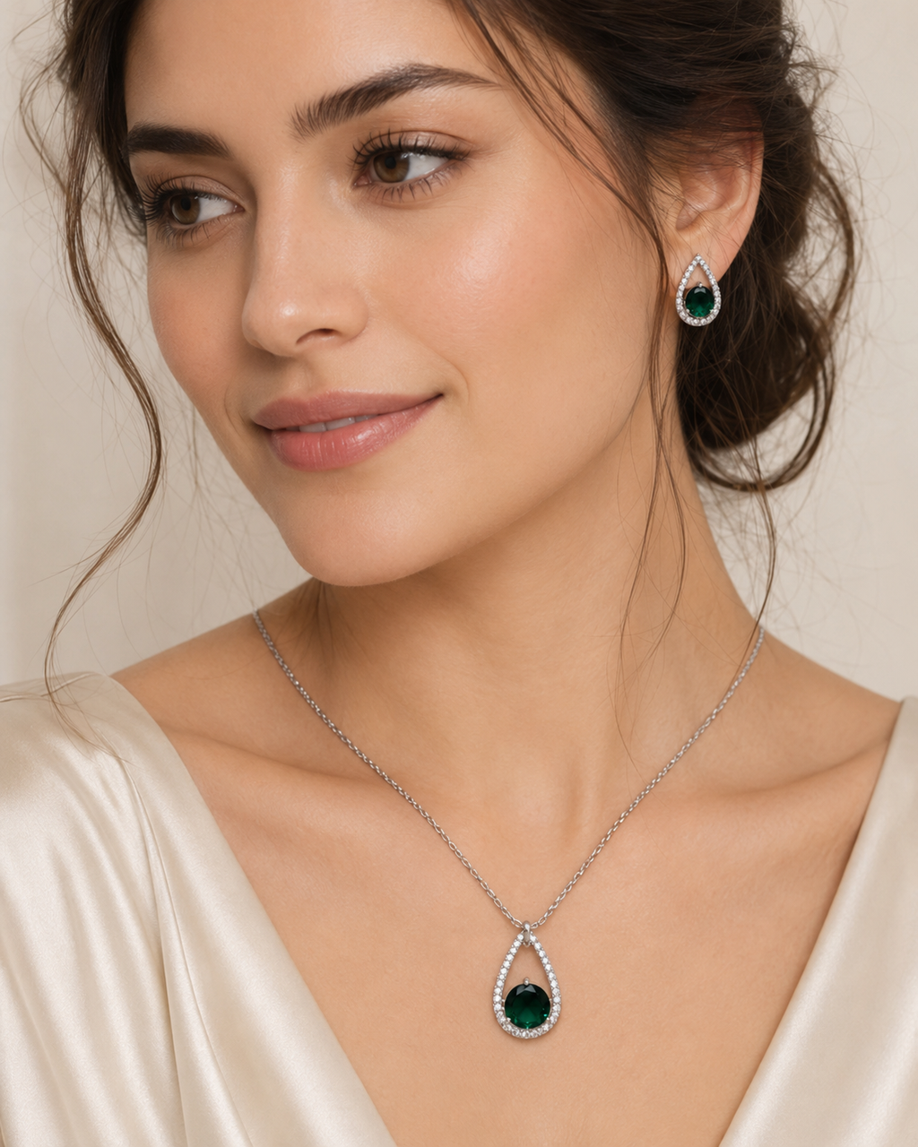 Emerald Charm Set
