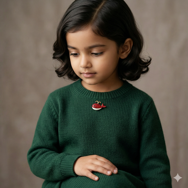 Cute Whale Brooch