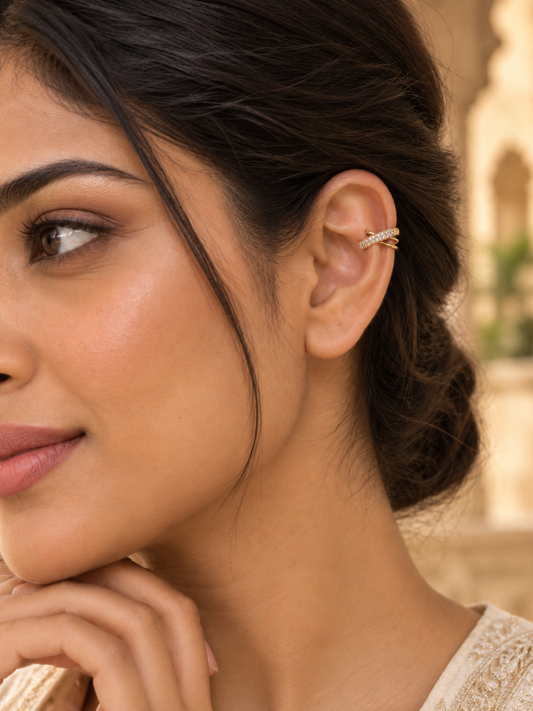 Drape Spark Ear Cuff