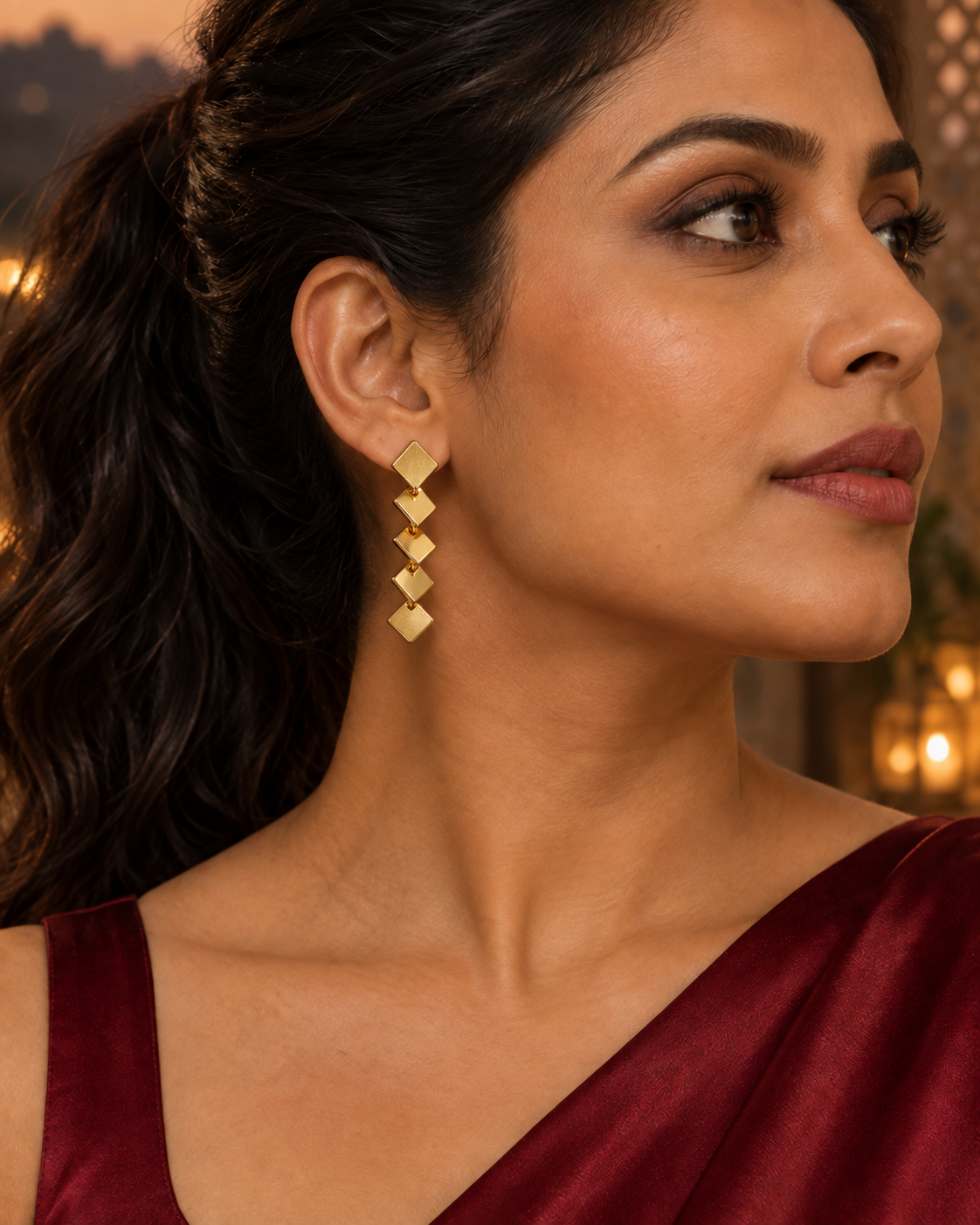 Tile Swing Earrings