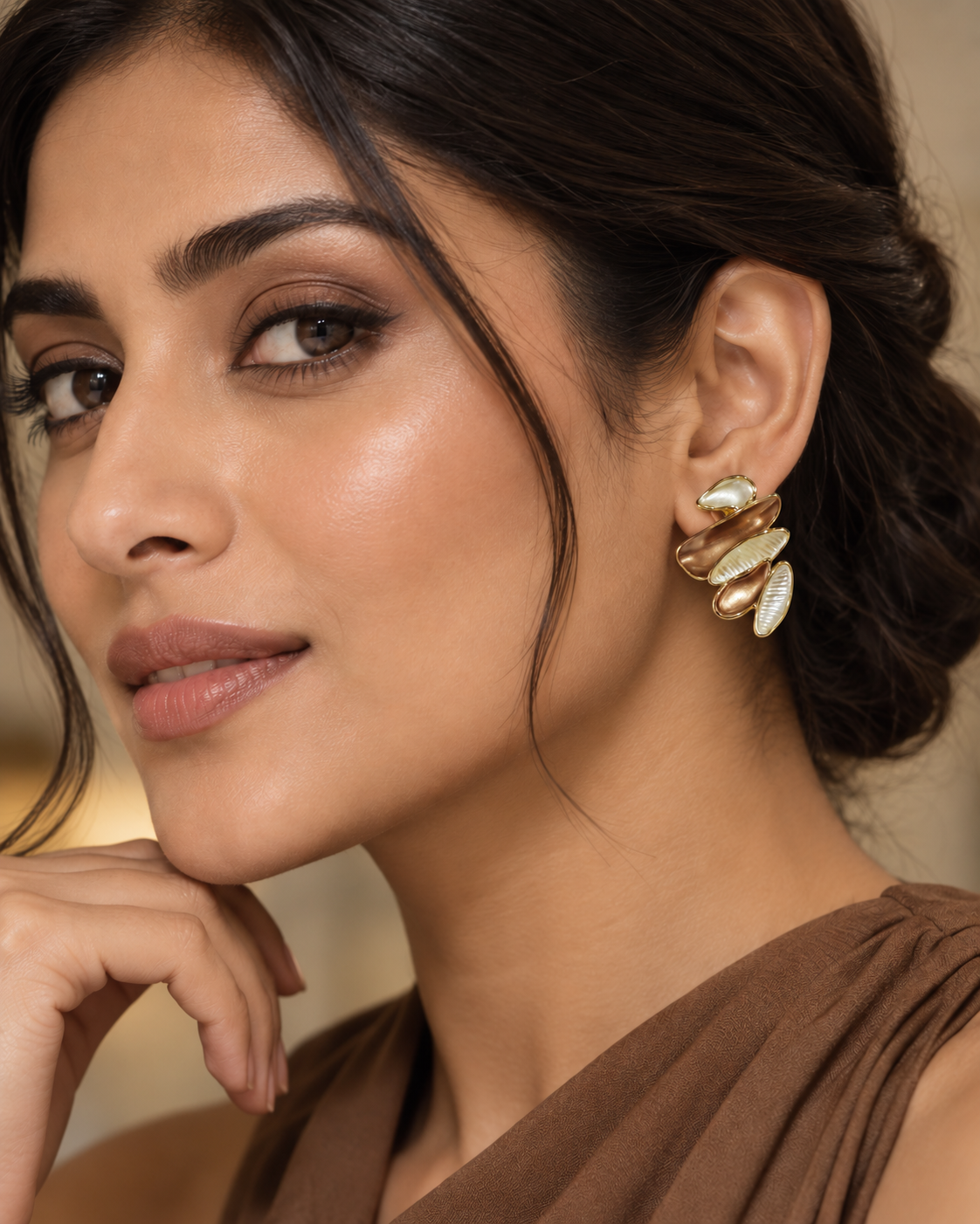 Oyster Petal Earrings