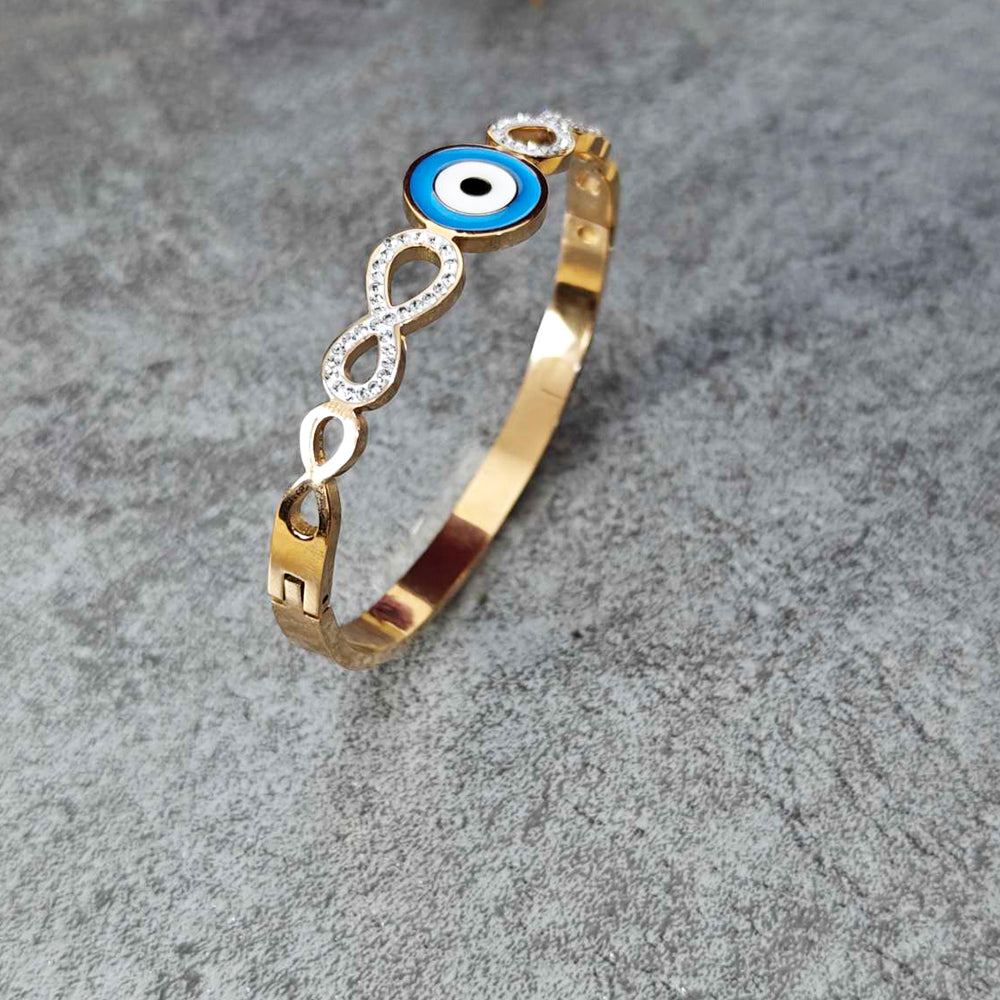 Rose Gold Plated Evil Eye Bracelet