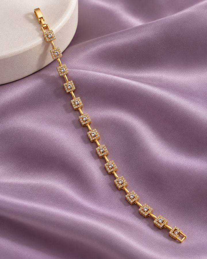 Golden Pixel Bracelet