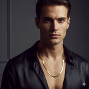 Men's Sleek Gold Chain Necklace