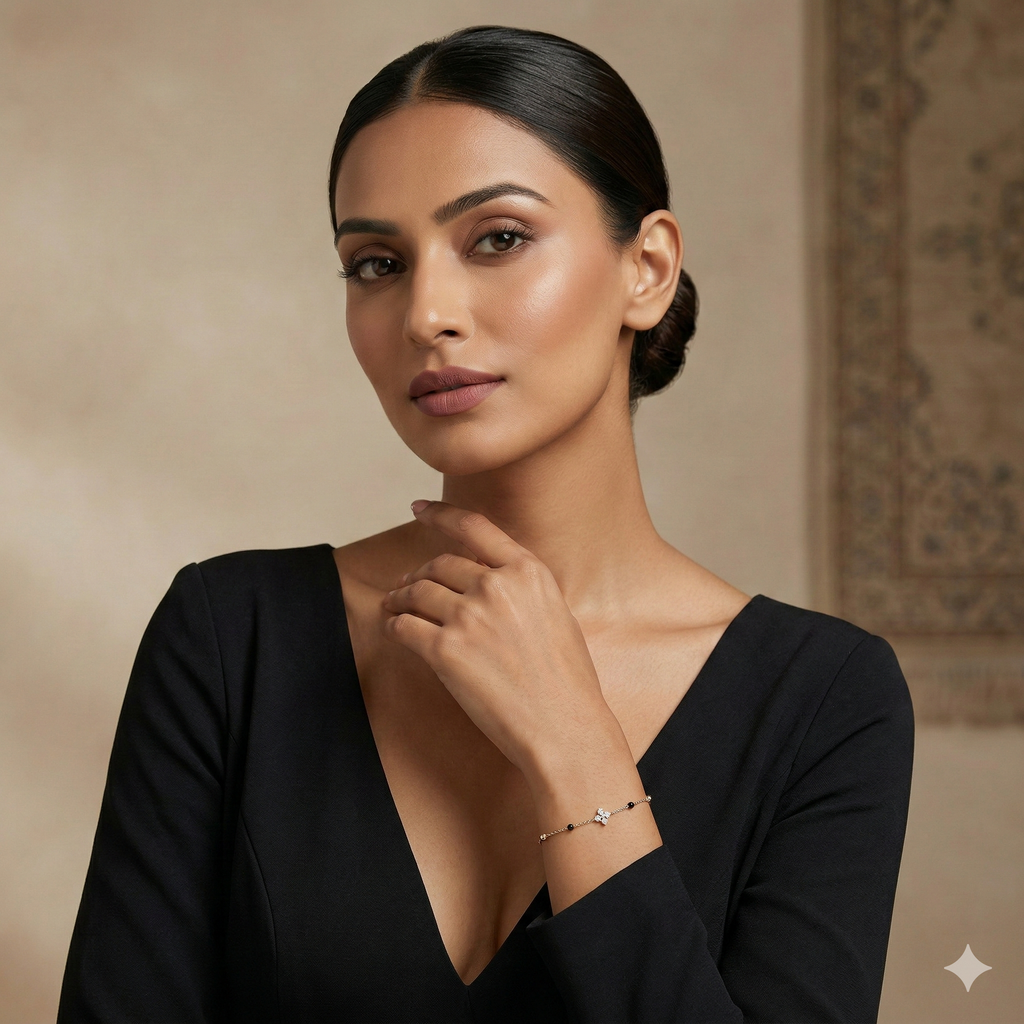 Solitaire Mangalsutra Chain Bracelet