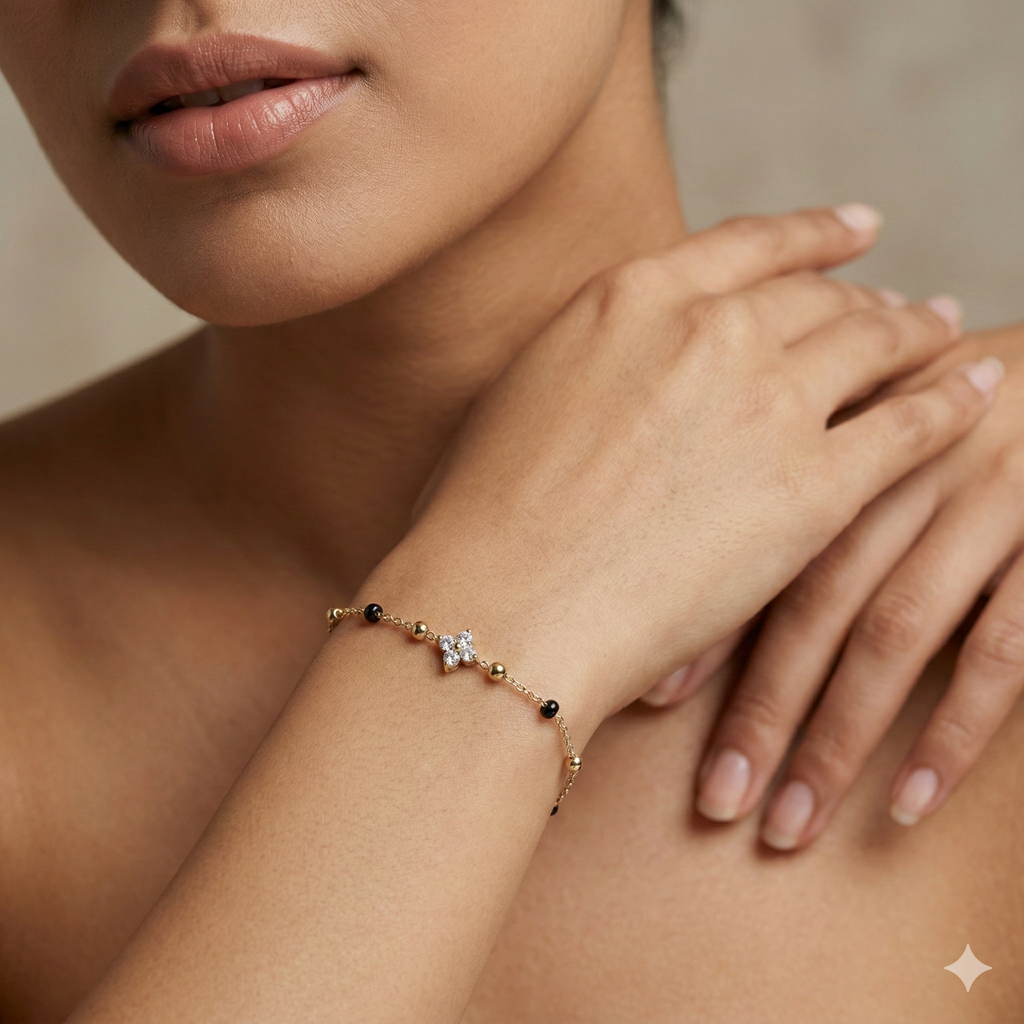 Solitaire Mangalsutra Chain Bracelet