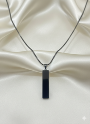 Men's Silver Charm Pendant Necklace