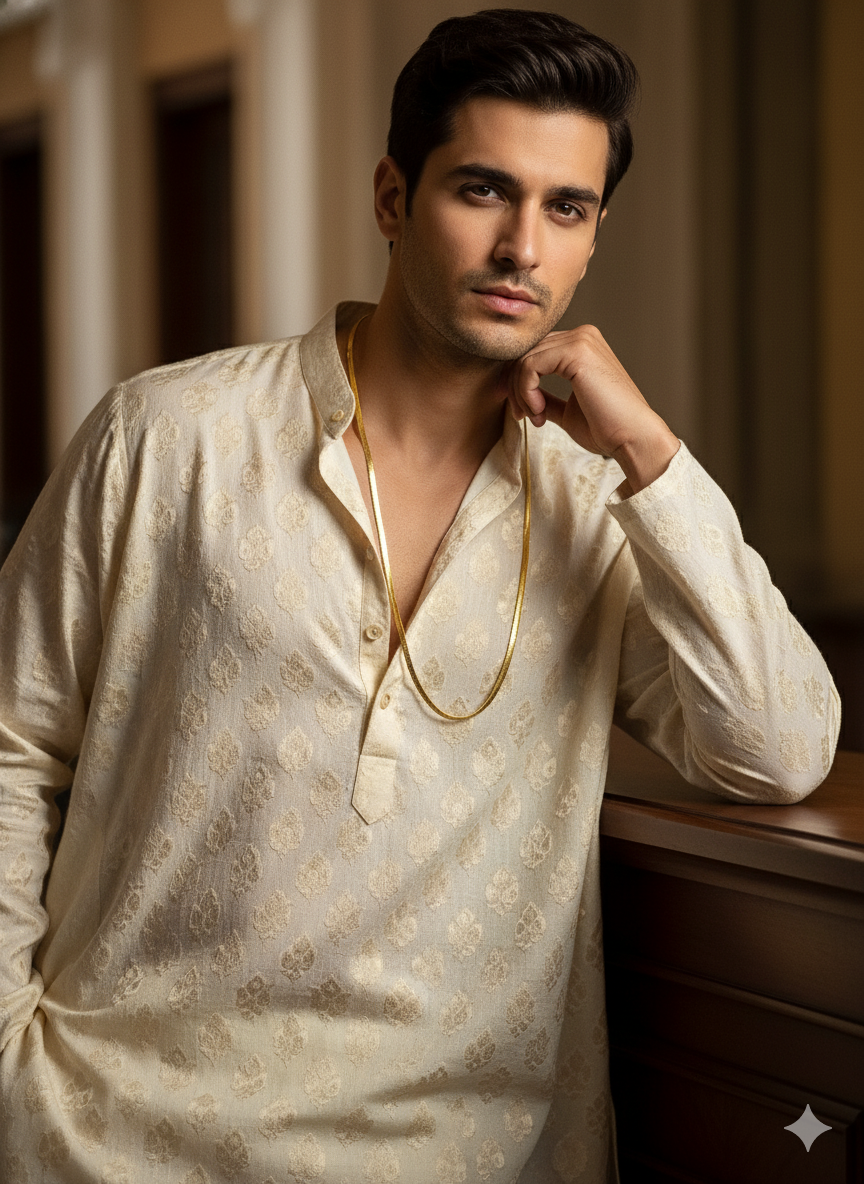 Men's Elegant Gold-Tone Flat Snake Chain Necklace