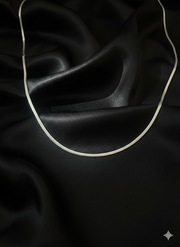 Men's Sterling Silver Herringbone Chain Necklace
