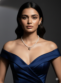 Pearl Heart Pendant Necklace for Women