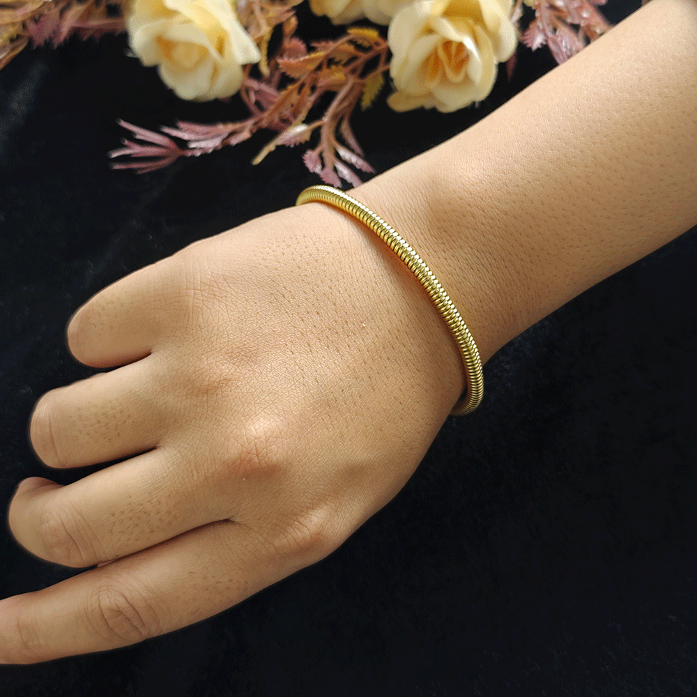 Gold Plated Coil Bracelet