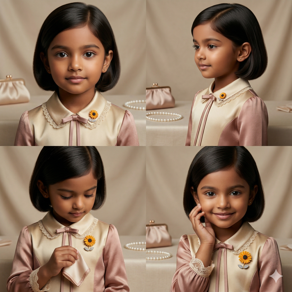 Sunny Bloom Flower Kids Brooch