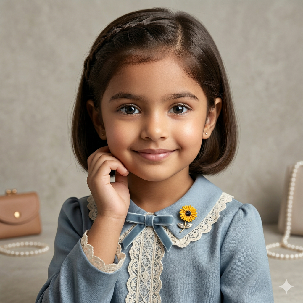 Sunny Bloom Flower Kids Brooch