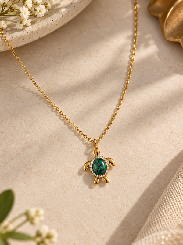 Turtle Gem Necklace