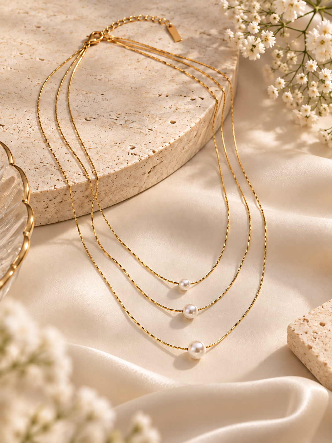 Trinity Pearl Necklace