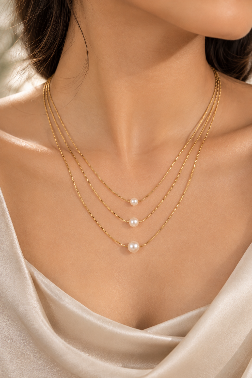 Trinity Pearl Necklace