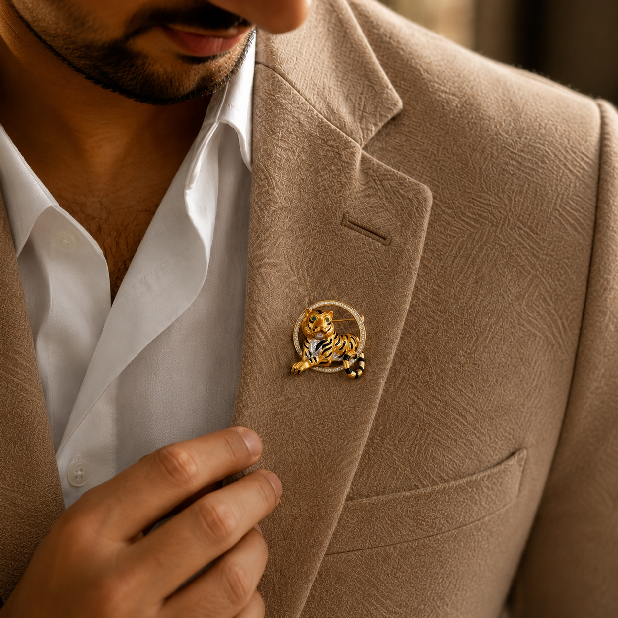 Regal Roar Brooch