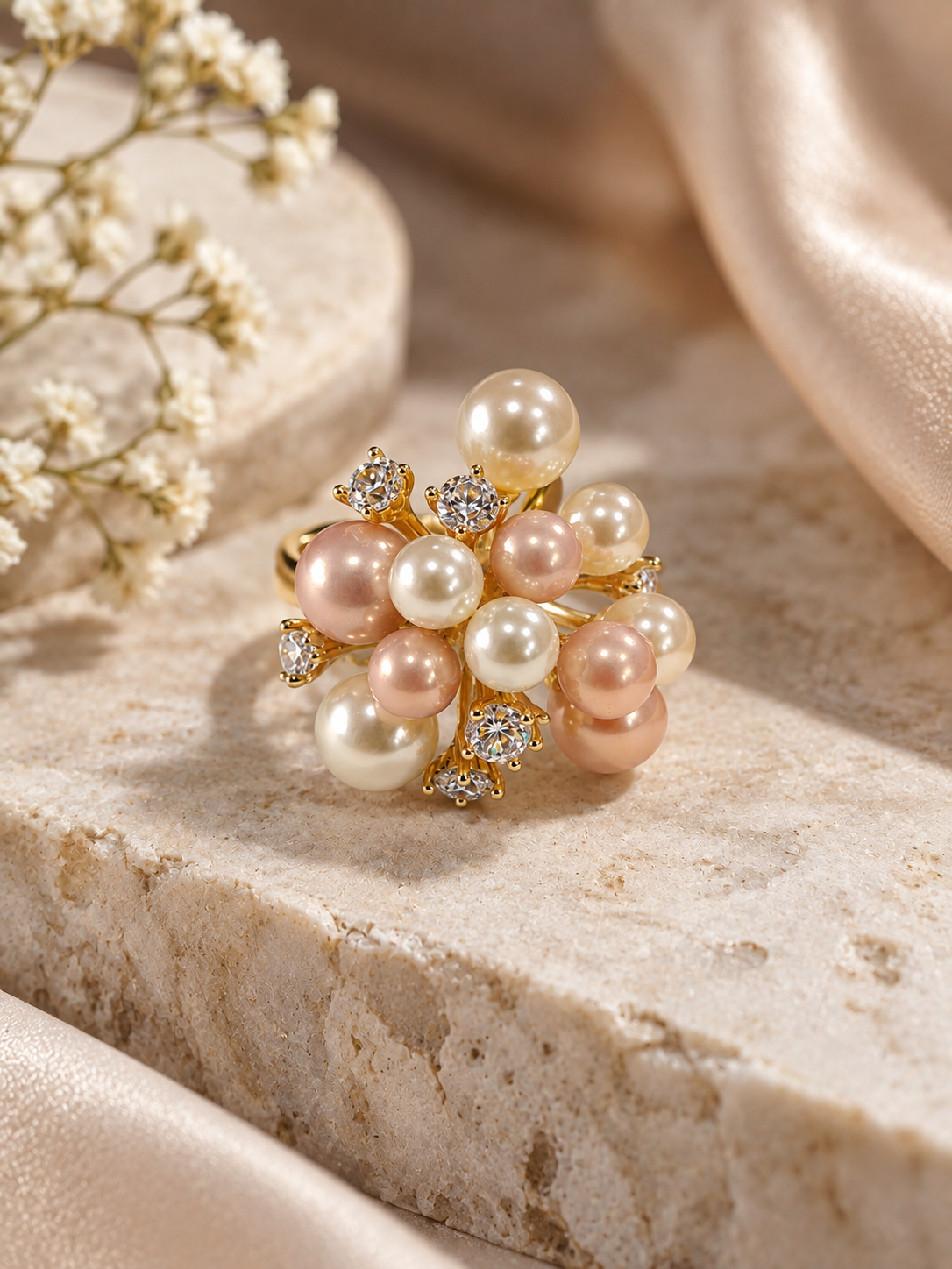 Pearl Blossom Ring