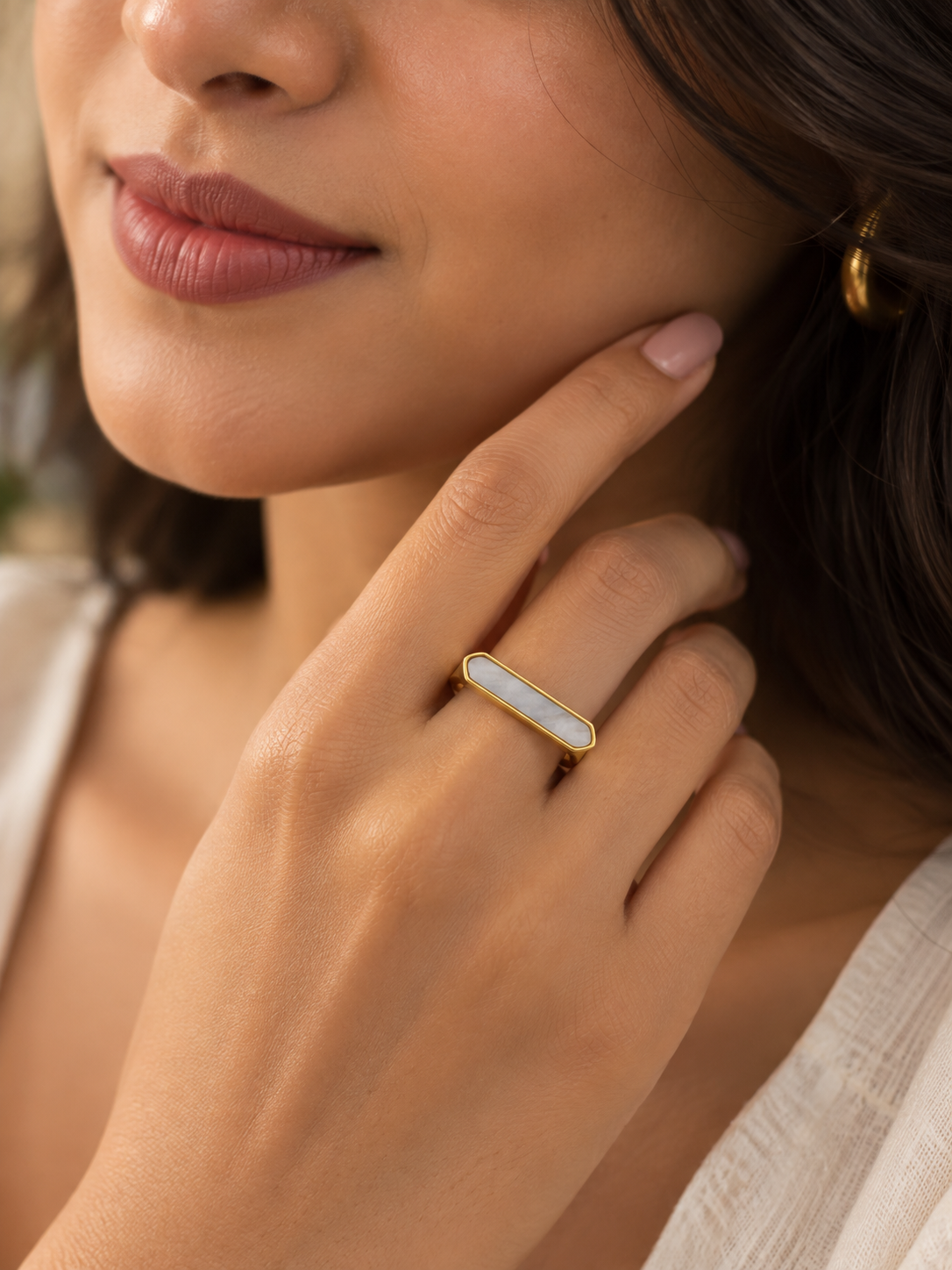 Pearl Frame Ring