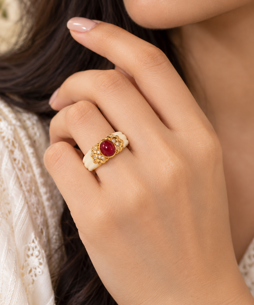 Elif Ruby Ring