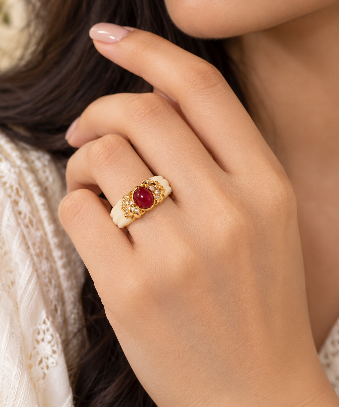 Elif Ruby Ring