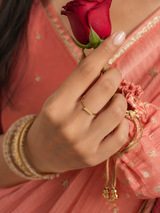 Vero Ring in Gold Tone - Styled View