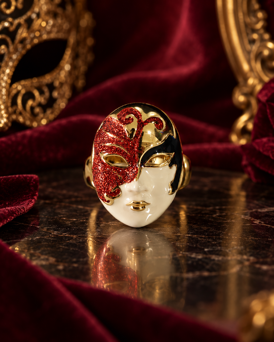 Opera Mask Ring
