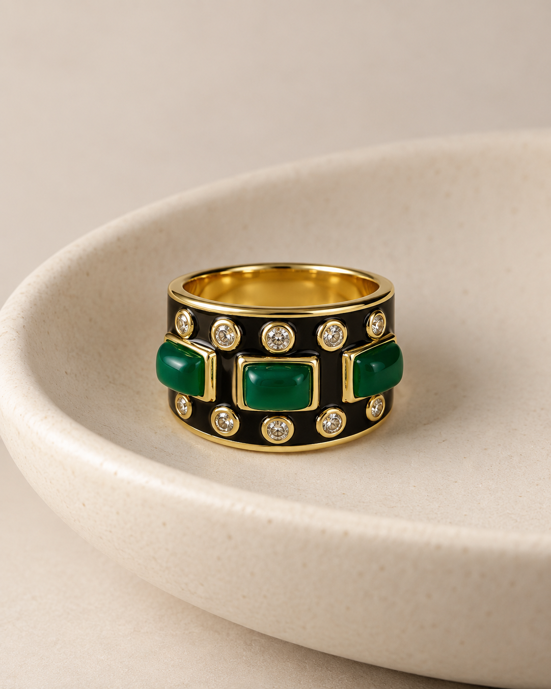 Rivoli Green Ring