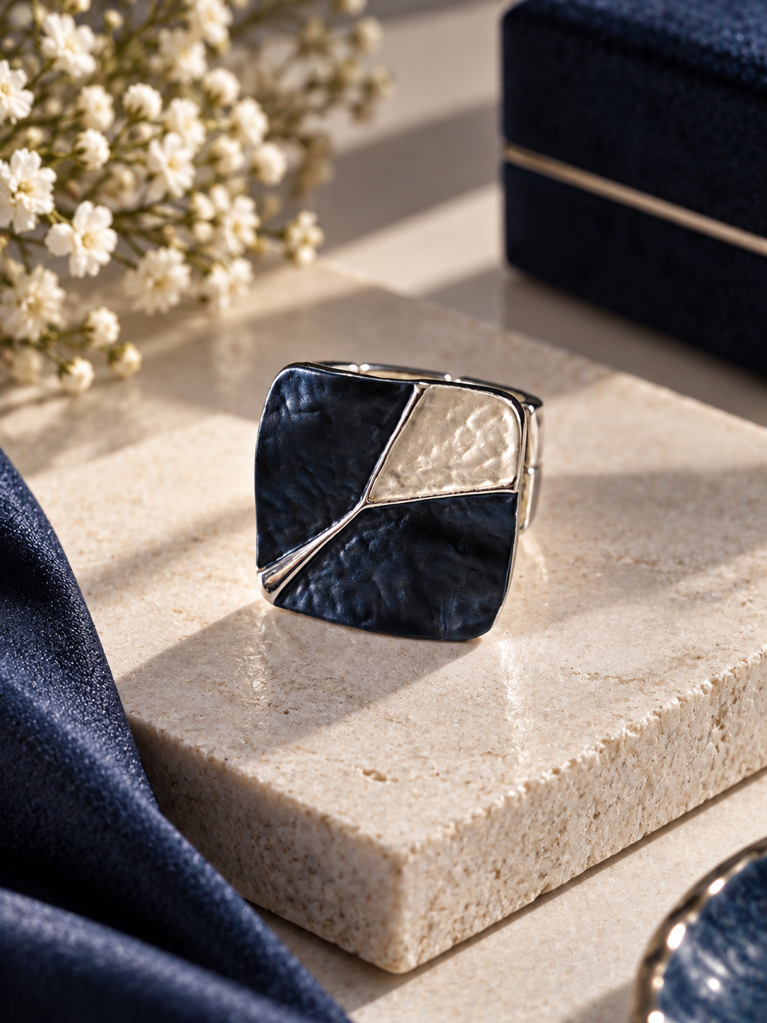 Indigo Panel Ring