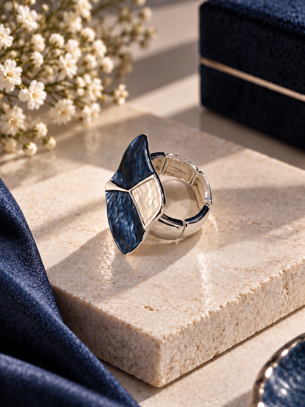 Indigo Panel Ring